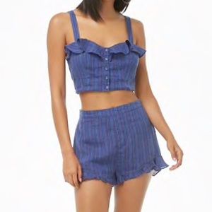 Forever 21 Striped Flounce Set